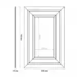 Стеновая панель DIY набор, SET 002-7650 (760 х 500 х 14мм.)