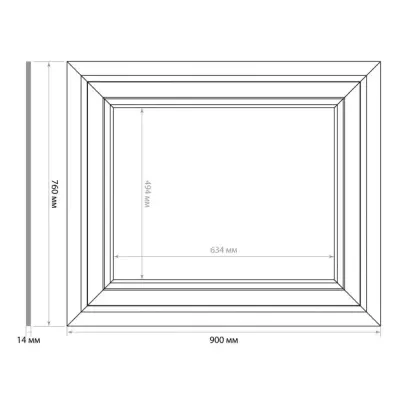Стеновая панель DIY набор, SET 002-7690 (760 х 900 х 14мм.)