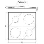 Гипсовая 3D панель BALANCE M-0084