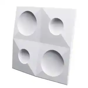 Гипсовая 3D панель BALANCE platinum матовое покрытие MM-0084