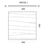Гипсовая 3D панель BREEZE 1 D-0005-1