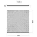 Гипсовая 3D панель FIELDS 1 D-0008-3 D-0008-1