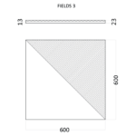 Гипсовая 3D панель FIELDS 3 D-0008-3