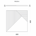 Гипсовая 3D панель FIELDS 4 D-0008-4