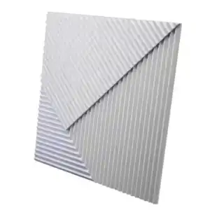 Гипсовая 3D панель FIELDS 2 platinum матовое покрытие MD-0008-2