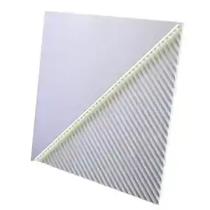 Гипсовая 3D панель FIELDS LED platinum (холодный свет) матовое покрытие MD-0008-6