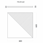 Гипсовая 3D панель FIELDS LED (холодный свет) D-0008-7