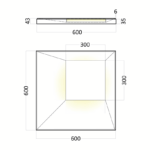 Гипсовая 3D панель MALEVICH LED (холодный свет) М-0075-3