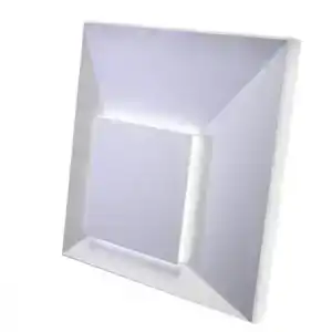 Гипсовая 3D панель MALEVICH LED platinum (тёплый свет) матовое покрытие MM-0075-2