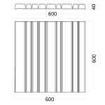 Гипсовая 3D панель MATRIX M-0006