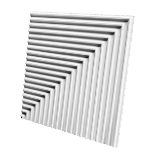Гипсовая 3D панель PALLADA 3 M-0062-3