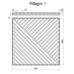 Гипсовая 3D панель PIFAGOR 3 platinum матовое покрытие MD-0010-3