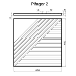 Гипсовая 3D панель PIFAGOR 2 D-0010-2
