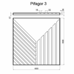 Гипсовая 3D панель PIFAGOR 3 D-0010-3