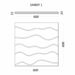 Гипсовая 3D панель SANDY 1 D-0003-1