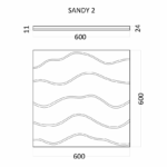 Гипсовая 3D панель SANDY 2 D-0003-2