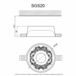 Гипсовый светильник SGS20