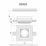 Гипсовый светильник SGS22
