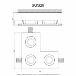 Гипсовый светильник SGS28