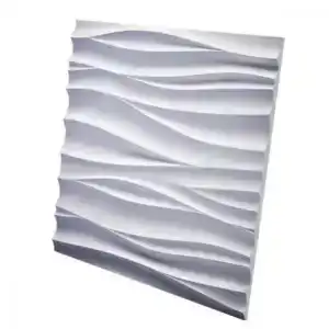 Гипсовая 3D панель SILK 1 platinum матовое покрытие MD-0002-1