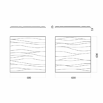 Гипсовая 3D панель SILK 2 D-0002-2