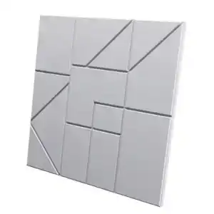 Гипсовая 3D панель SPLIT platinum матовое покрытие M-0086-pl
