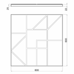 Гипсовая 3D панель SPLIT M-0086