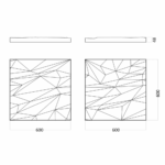 Гипсовая 3D панель STELLS 2 D-0007-2