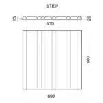 Гипсовая 3D панель STEP M-0080