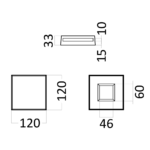 Гипсовая 3D панель TETRIS LED (тёплый свет) E-0166T