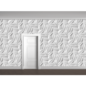 3D панель Листья, 1185х872х45мм Дикарт