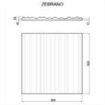 Гипсовая 3D панель ZEBRANO М-0053
