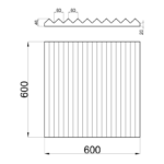 Гипсовая 3D панель ZIGZAG BIG M-0076