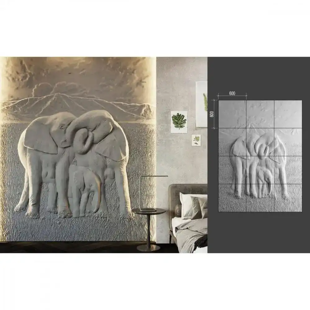 1616766893_51 B-47 ELEPHANTS Барельеф
