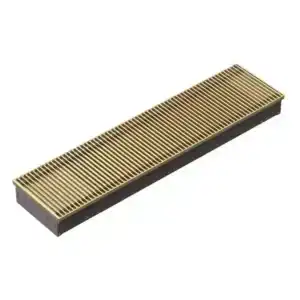 Techno Power KVZ 300-105-2200 внутрипольный конвектор с естественной конвекцией Анодированная алюминиевая цвет золото 300х105х2200