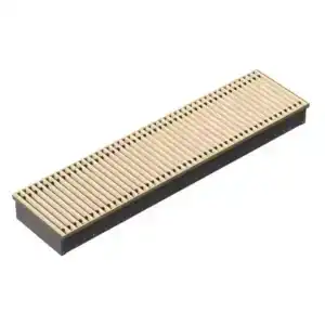 Techno Power KVZ 300-105-4600 внутрипольный конвектор с естественной конвекцией Деревянная рулонная цвет светлое дерево 300х105х4600