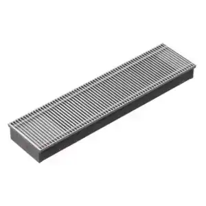 Techno Power KVZ 370-105-4800 внутрипольный конвектор с естественной конвекцией Анодированная алюминиевая цвет серебро 370х105х4800