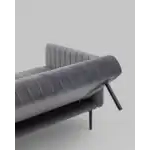 Диван прямой Дрезден велюр серый УТ000035918 Stool Group (Стул груп)