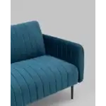 Диван прямой Дрезден велюр синий УТ000035919 Stool Group (Стул груп)