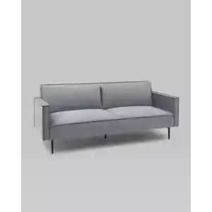 Диван прямой Кассель велюр серый УТ000035882 Stool Group (Стул груп)