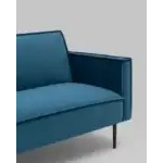Диван прямой Кассель велюр синий УТ000035884 Stool Group (Стул груп)