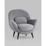 Кресло Карл велюр серый УТ000036310 Stool Group (Стул груп)