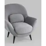 Кресло Карл велюр серый УТ000036310 Stool Group (Стул груп)