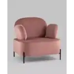 Кресло Кэнди с подлокотниками велюр пыльно-розовый УТ000035880 Stool Group (Стул груп)