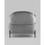 Кресло Кэнди с подлокотниками велюр серый УТ000035878 Stool Group (Стул груп)