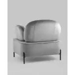 Кресло Кэнди с подлокотниками велюр серый УТ000035878 Stool Group (Стул груп)