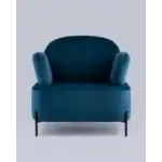 Кресло Кэнди с подлокотниками велюр синий УТ000036650 Stool Group (Стул груп)