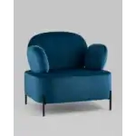 Кресло Кэнди с подлокотниками велюр синий УТ000036650 Stool Group (Стул груп)
