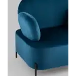 Кресло Кэнди с подлокотниками велюр синий УТ000036650 Stool Group (Стул груп)