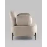 Кресло Кэнди с подлокотниками велюр серо-бежевый УТ000035879 Stool Group (Стул груп)